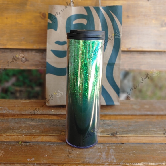 Starbucks Ombre Green  Glitter ✨ Tumbler - Picture 10 of 11